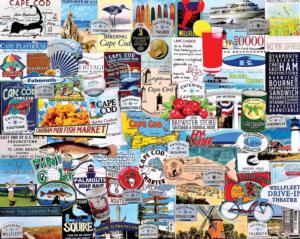 I Love Cape Cod Collage Impossible Puzzle By White Mountain