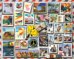 America Smiles Collage Jigsaw Puzzle By White Mountain