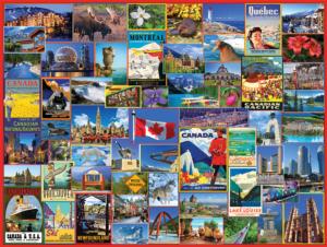 Best Places in Canada Collage Jigsaw Puzzle By White Mountain