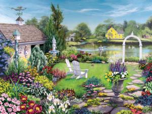 By The Pond Lakes / Rivers / Streams Jigsaw Puzzle By White Mountain