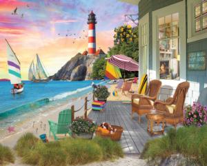 Beach Vacation Seascape / Coastal Living Jigsaw Puzzle By White Mountain