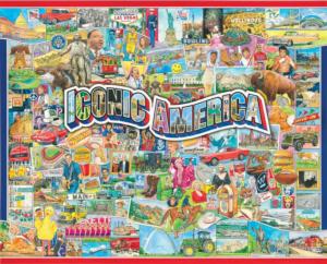 Iconic America Collage Jigsaw Puzzle By White Mountain