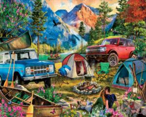 Camping Trip Vehicles Jigsaw Puzzle By White Mountain