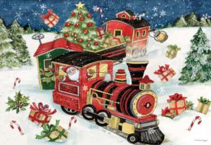 All Aboard Christmas Jigsaw Puzzle By Lang