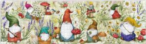 Garden Gnome Flower & Garden Panoramic Puzzle By Lang