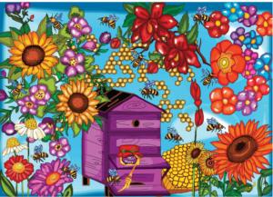 To Bee or Not to Bee Flower & Garden Jigsaw Puzzle By Jacarou Puzzles