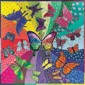 The Butterfly Effect Rainbow & Gradient Jigsaw Puzzle By Jacarou Puzzles