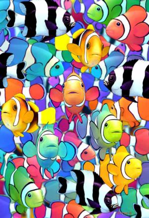 Super Deep 3D - Clown Magic Ii Rainbow & Gradient 3D Puzzle By RoseArt