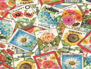 Seed Packets Flower & Garden Jigsaw Puzzle By Lang