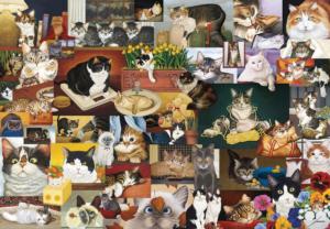 American Cat Collage Jigsaw Puzzle By Lang