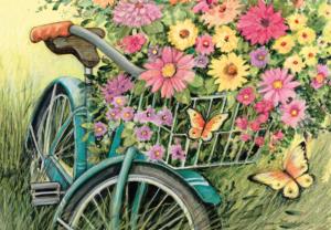 Bicycle Bouquet Bicycles Jigsaw Puzzle By Lang