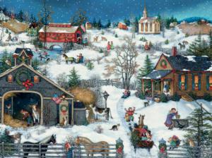 Christmas Memories Snow Jigsaw Puzzle By Lang