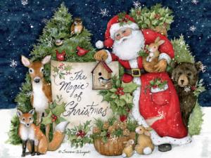 Magic Of Christmas Snow Jigsaw Puzzle By Lang