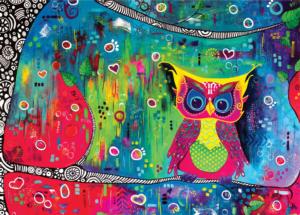 Le Gardien De La Nuit Owl Large Piece By Jacarou Puzzles