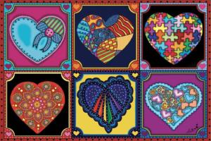 All that Love - Mini Jigsaw Puzzle Pattern & Geometric Miniature Puzzle By Jacarou Puzzles