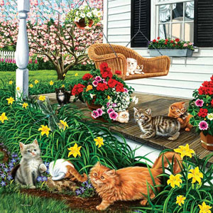 In the Swing of It Cats Jigsaw Puzzle By SunsOut