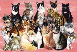 Watercolor Cats Cats Jigsaw Puzzle By Paper House Productions