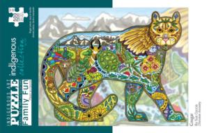 Cougar Native American Jigsaw Puzzle By Indigenous Collection