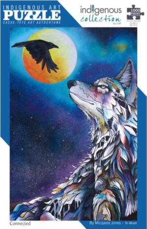 Connected Wolves Jigsaw Puzzle By Indigenous Collection