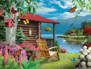 Cabin View Cabin & Cottage Jigsaw Puzzle By Karmin International