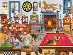 Kittens Poker Game Around the House Jigsaw Puzzle By Karmin International