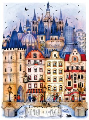 Midnight In Prague Europe Jigsaw Puzzle By Karmin International