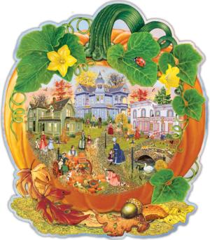 Victorian Pumpkin Shaped Puzzle by Rosiland Solomon - Scratch and Dent