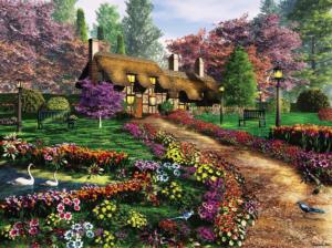 Call of the Blue Jay Cabin & Cottage Jigsaw Puzzle By Karmin International