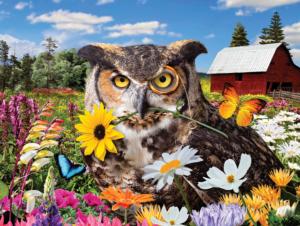 Owl Flower Fiesta Flower & Garden Jigsaw Puzzle By Karmin International