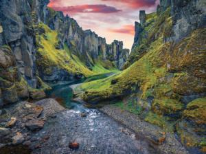 Fjadratgljufur Canyon, Iceland Nature Jigsaw Puzzle By Karmin International