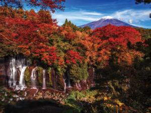 Colorful Autumn Mount Fuji, Japan Asia Jigsaw Puzzle By Karmin International