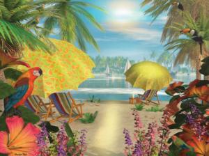 Tropical Delight Beach & Ocean Jigsaw Puzzle By Karmin International