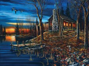 Complete Serenity Cabin & Cottage Jigsaw Puzzle By Karmin International