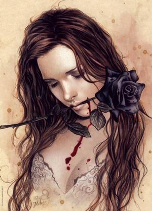 Dark Rose Gothic Art Jigsaw Puzzle By Heye
