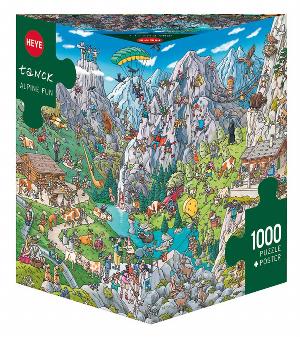 Alpine Fun Landscape Triangular Puzzle Box By Heye