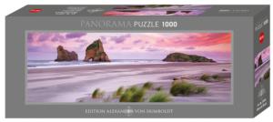 Wharariki Beach Landscape Panoramic Puzzle By Heye