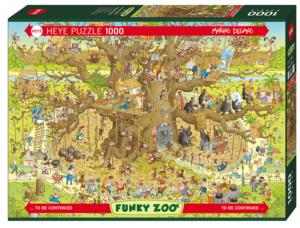 Monkey Habitat Cartoons Jigsaw Puzzle By Heye