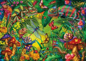 Tropical Forest Reptile & Amphibian Jigsaw Puzzle By Buffalo Games