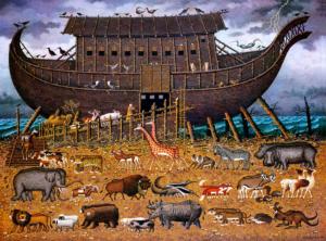 Noah and Friends Boat Jigsaw Puzzle By Buffalo Games