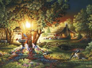 Colors of Spring Sunrise & Sunset Jigsaw Puzzle By Buffalo Games