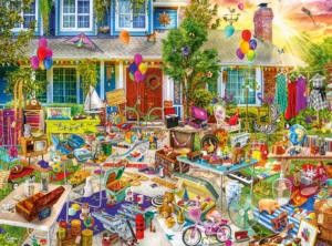 Yard Sale Domestic Scene Jigsaw Puzzle By Buffalo Games