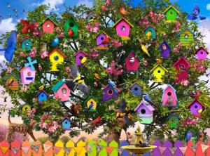 Bird Hotel Flower & Garden Jigsaw Puzzle By Buffalo Games