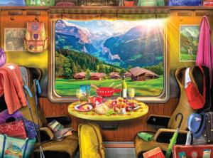 Swiss Train Ride Europe Jigsaw Puzzle By Buffalo Games