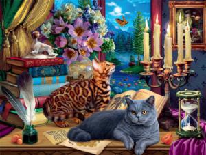 Cats and Candelabra Cats Jigsaw Puzzle By Buffalo Games