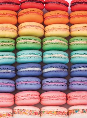 BLANC Series: Rainbow Macarons Dessert & Sweets Large Piece By Buffalo Games