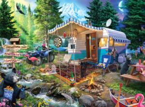 Mountain Retreat Camping Jigsaw Puzzle By Buffalo Games