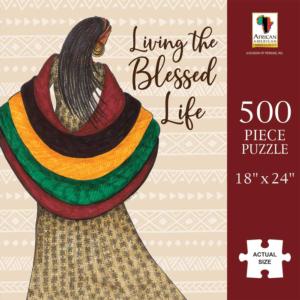 Blessed Life People Of Color Jigsaw Puzzle By African American Expressions