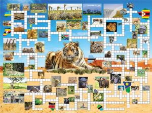 Puzzle 1000 pièces - Rainbow tigers - Djeco - 123 Famille