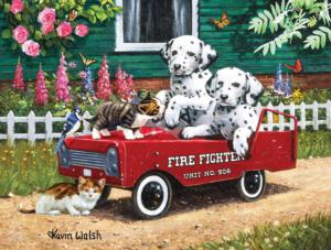 Fireman Friends Dogs Jigsaw Puzzle By SunsOut