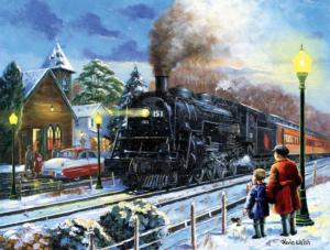 Leaving on a Snowy Night Night Jigsaw Puzzle By SunsOut